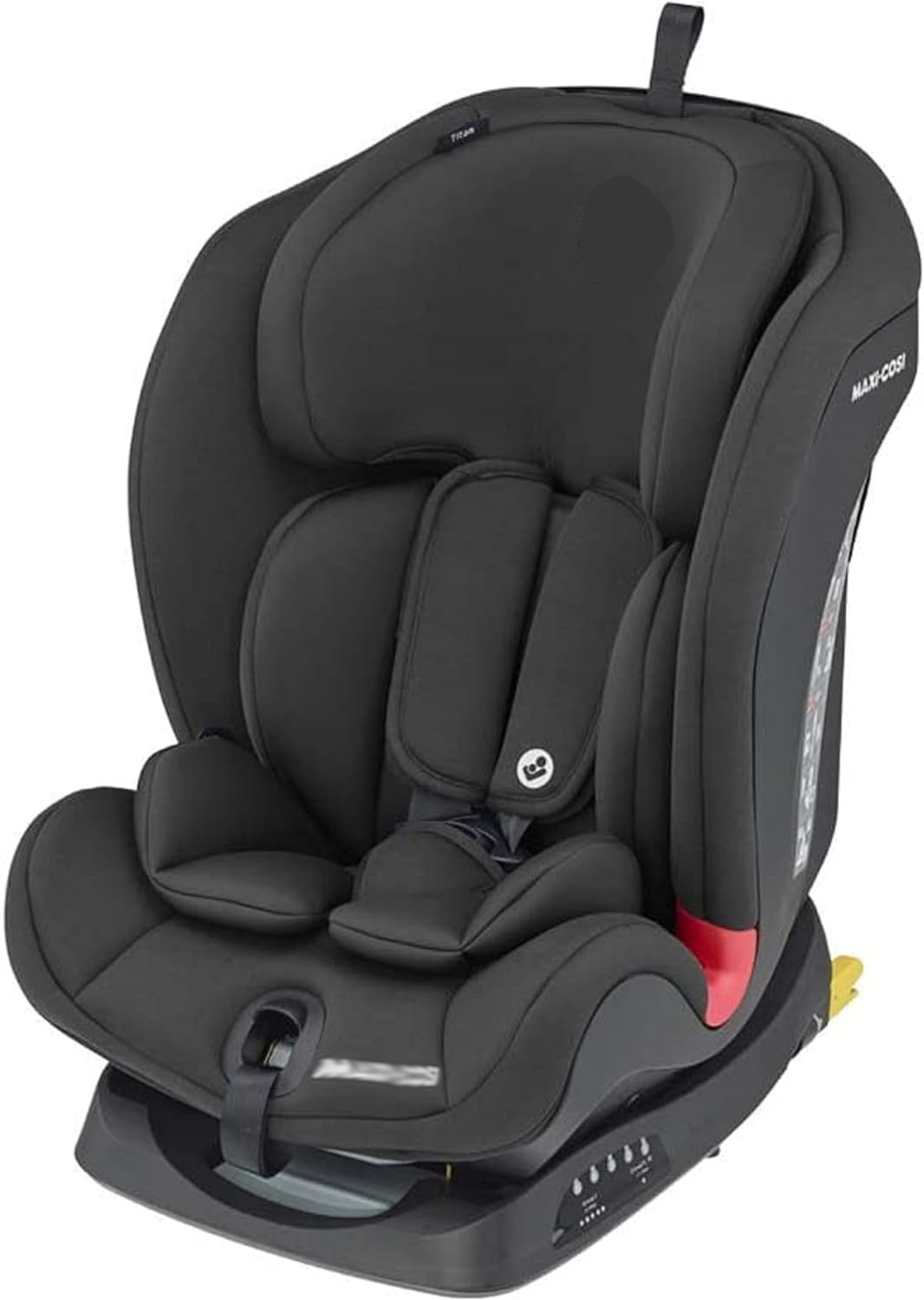 Acplaypen Titan Car Booster Seat, 936 kg, 9 Months-12 Years, Multi-Age Baby Car Seat, ISOFIX Car Seat, Top-Tether, Headrest/Harness Adjustment, 5 Recline Positions, Cushioned Inlay, Basic Black